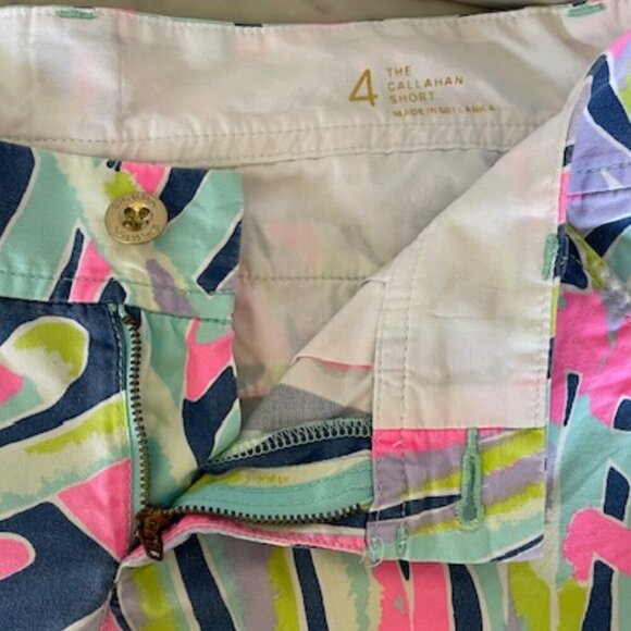 LILLY PULITZER Callahan Shorts Indigo Sea Dream 4 - Picture 6 of 16